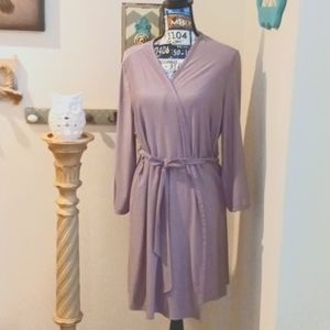 GILLIGAN & O'MALLEY Light Purple 💜 Soft Luxurious Night Gown Robe SZ  L/XL